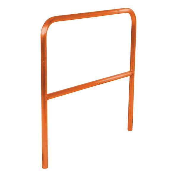 STEEL PIPE SAFETY RAILING 48 IN LENGTH ORANGE